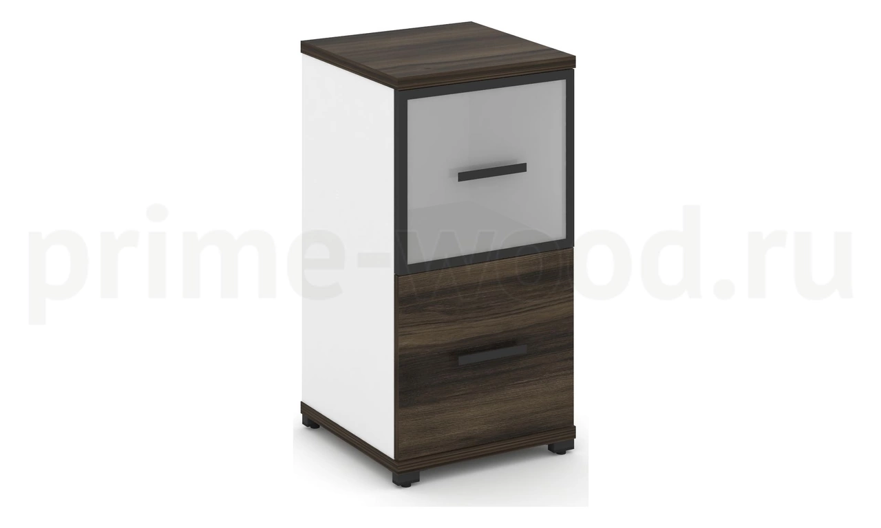 Шкаф одна узкая секция, 2 ниши CN.STU-212 RM B/W - фото 0