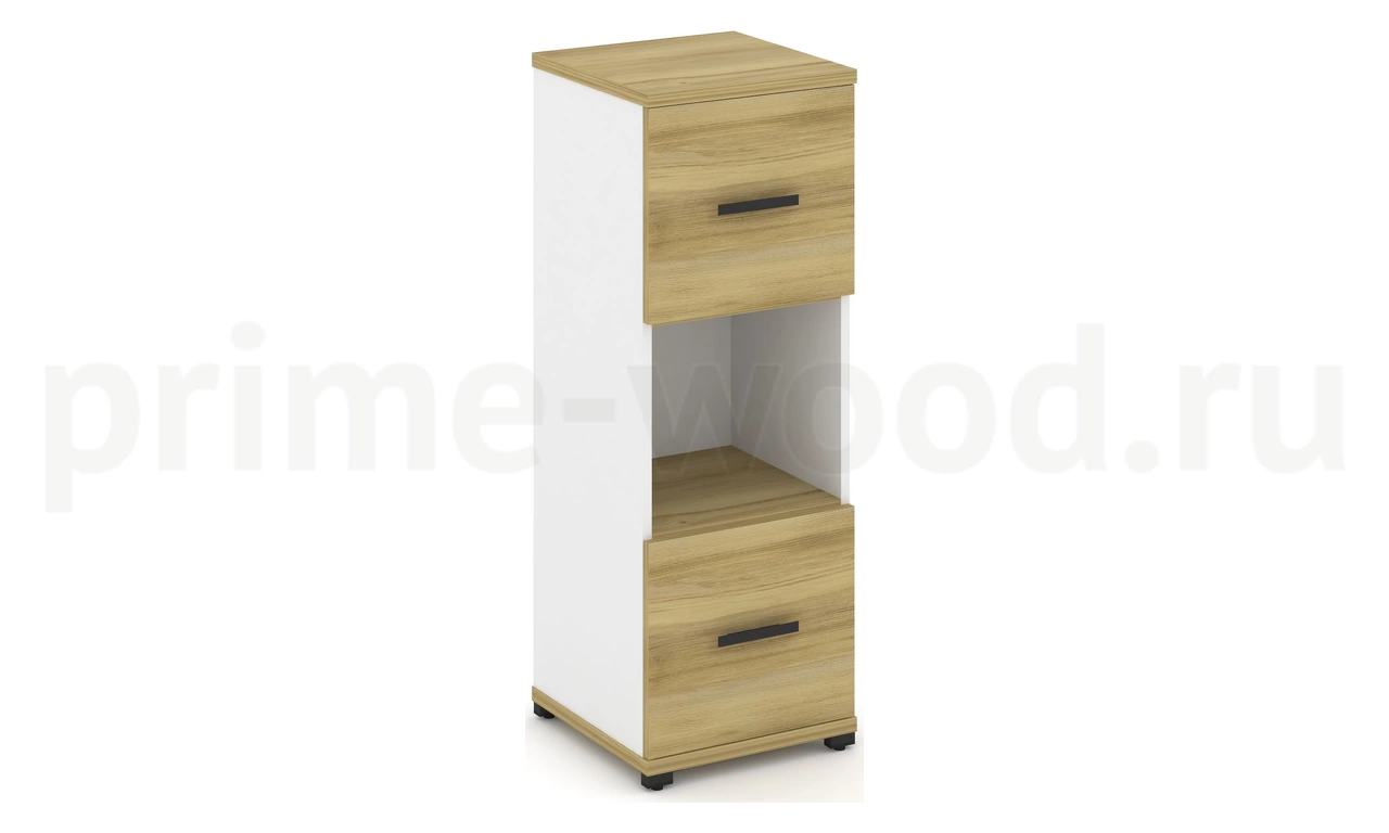 Шкаф одна узкая секция, 3 ниши CN.STU-315 B/W - фото 1