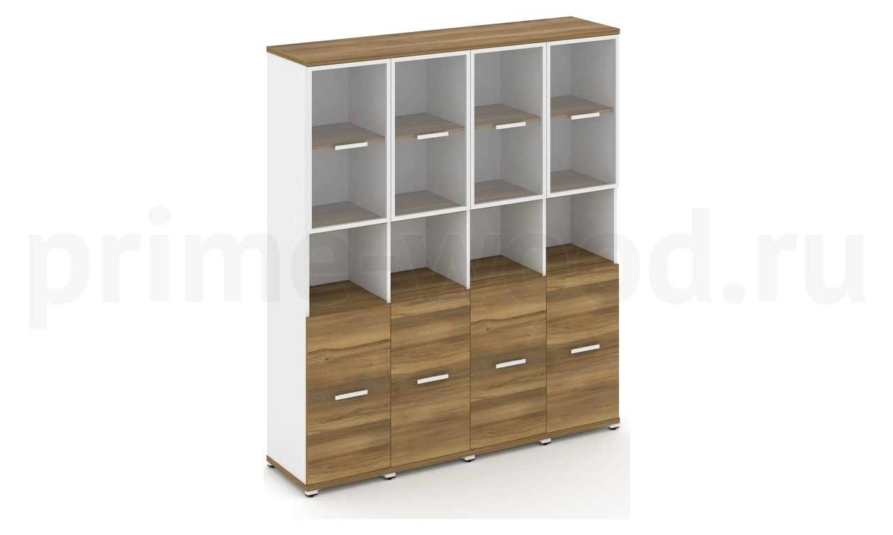 Шкаф четыре узкие секции, 5 ниш CN.STU-543 RP B/W - фото 4