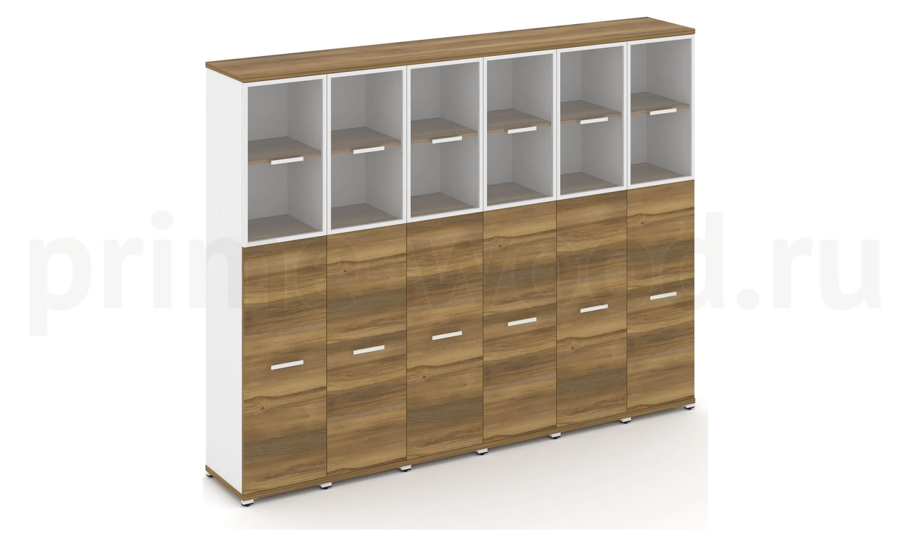 Шкаф шесть узких секций, 5 ниш CN.STU-565 RP B/W - фото 4