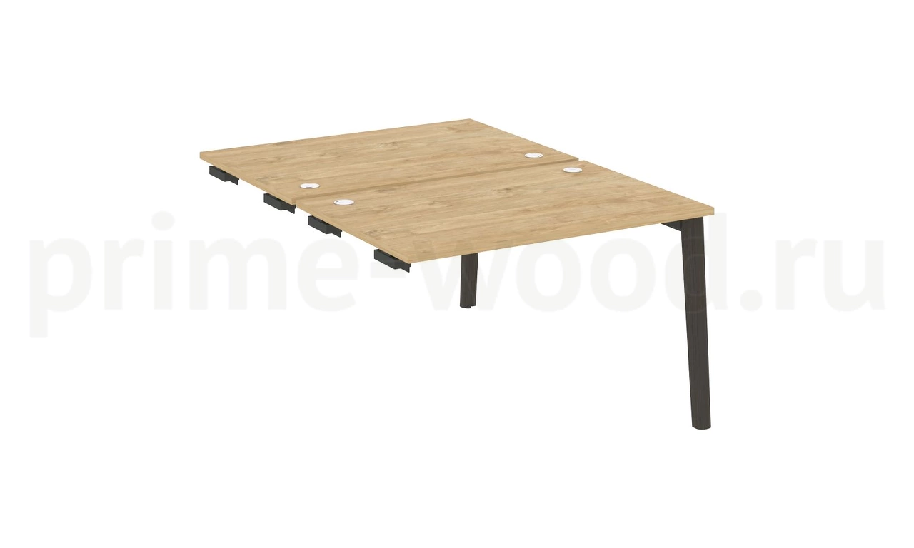 Стол-приставка двойной к опорным элементам, опоры - массив дерева ONIX WOOD 118x164x75 - фото 8