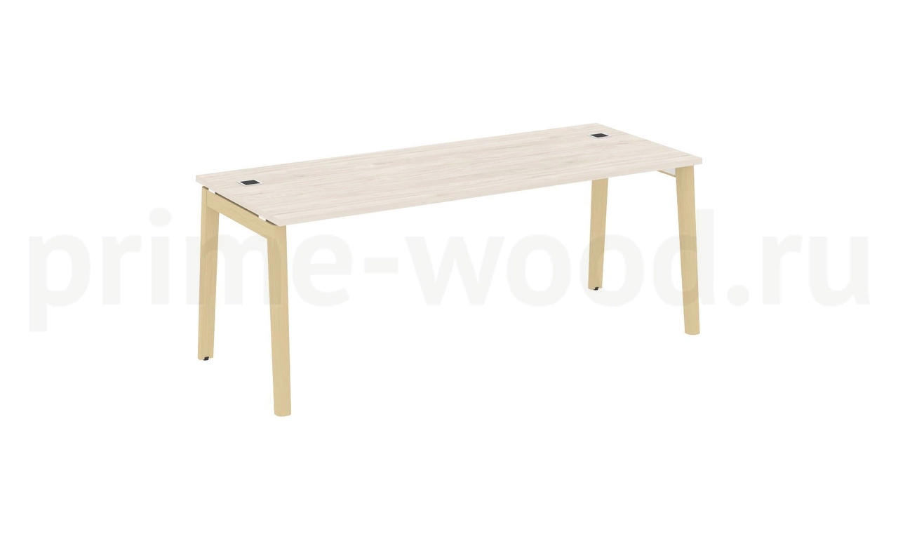 Стол рабочий руководителя, опоры - массив дерева ONIX WOOD DIRECT 198x80x75 - фото 5