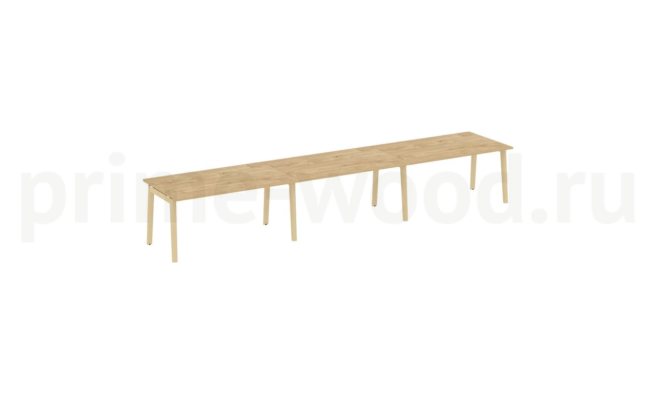 Стол переговорный (3 столешницы), опоры - массив дерева ONIX WOOD 474x98x75 - фото 9